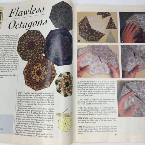 Vintage Quilters Newsletter Magazine Issue 328 December 2000 New Quilt Patterns - Picture 9 of 14